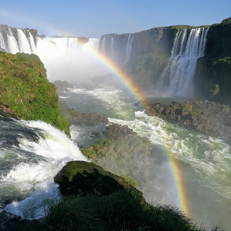 Anstehen bis zum Regenbogen